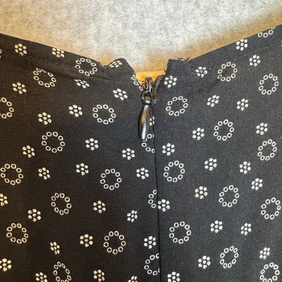 Chaps Jumpsuit Women’s Size 4 Viscose Navy Blue Lightweight Wide Leg Boho Casual - Picture 9 of 14